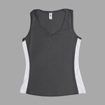 AJ215 Women's V-Neck Colorblock Tank