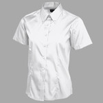 Ladies Pinpoint Oxford Half Sleeve Shirt