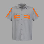 Men's Enhanced Visibility Industrial Work Shirt
