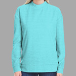 Ladies' Weekend French Terry Mock Neck Crew
