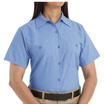 RED KAP® INDUSTRIAL SHORT SLEEVE LADIES' WORK SHIRT
