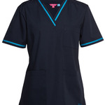 JB's  CONTRAST LADIES SCRUBS TOP