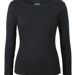 C OF C  LADIES L/S BOAT NECK TEE
