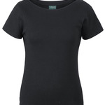 C OF C  LADIES S/S BOAT NECK TEE