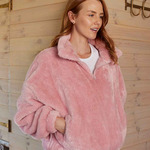 Brand Lab Ladies Fluffy 1/4 Zip Fleece
