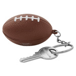 Football Shape Stress Ball Keychain