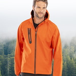 Result Recycled Three Layer Printable Hooded Soft Shell Jacket