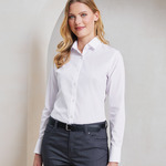 Premier Ladies Recyclight® Long Sleeve Poplin Shirt