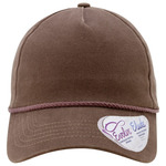 Women's Washed Five-Panel Rope Cap
