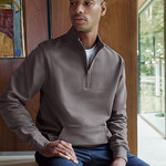 1/4 Zip Pique Sweatshirt