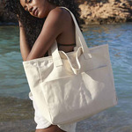 Westford Mill Double Handle Cargo Pocket Tote Bag