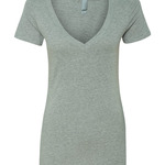 Women’s CVC Deep V-Neck T-Shirt