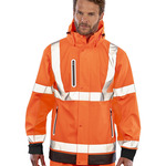 Heavy-duty prism PU safe and dry jacket with recycled backing