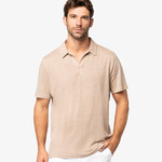 Spasso Linen Polo Shirt