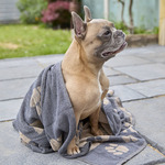 Jumbo terry jacquard dog towel