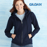 Heavy Blend Missy Fit Full Zip Hooded Sweatshirt