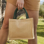 Jute mini gift bag