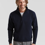 Men's Premium Zip Neck Sweat