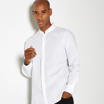 Mandarin collar shirt long-sleeved (tailored fit)
