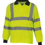 Hi-vis long sleeve polo (HVJ310)