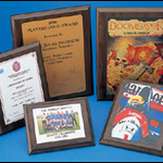 Walnut Effect MDF Plaque - 20x15cm