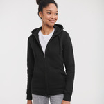 Women's authentic zipped hooded sweatshirt