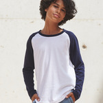 Kids long sleeve baseball T