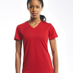 AJ202 Women's V-Neck Tec Tee