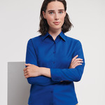 Russell Collection Ladies Long Sleeve Easy Care Oxford Shirt