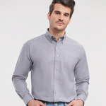 Russell Collection Long Sleeve Easy Care Oxford Shirt
