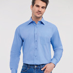 Russell Collection Long Sleeve Easy Care Poplin Shirt