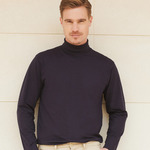 Henbury Long Sleeve Roll Neck Top