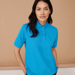 Henbury Ladies Poly/Cotton Piqué Polo Shirt