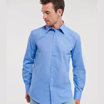 Russell Athletic Collection Long Sleeve Tailored Poplin Shirt