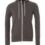 Canvas Unisex Full Zip Hoodie