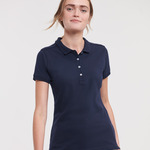 Russell Ladies Stretch Piqué Polo Shirt