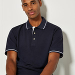 Kustom Kit St Mellion Tipped Cotton Piqué Polo Shirt