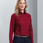 Premier Ladies Long Sleeve Poplin Blouse