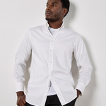 Kustom Kit Premium Long Sleeve Tailored Oxford Shirt