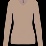 Kariban Ladies Cotton Acrylic V Neck Sweater