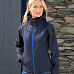 Result Core Ladies Hooded Soft Shell Jacket