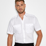 Kustom Kit Short Sleeve Tailored Pilot Shirt