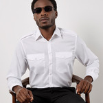 Kustom Kit Long Sleeve Tailored Pilot Shirt