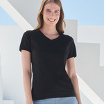 SF Clothing Ladies Feel Good Stretch V Neck T-Shirt