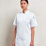 Premier Ladies Short Sleeve Chef's Jacket