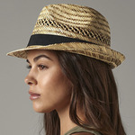Beechfield Straw Summer Trilby