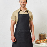 Jeans stitch bib apron