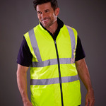 Yoko Hi-Vis Reversible Fleece Bodywarmer