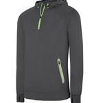 Proact Zip Neck Hooded Sweatshirt