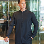 Henbury Mandarin Roll Sleeve Anti-Bac Wicking Shirt